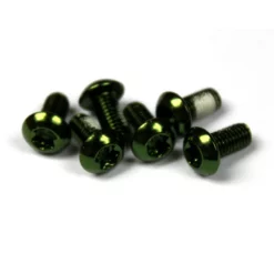 Clarks Bremsscheibenschraube Anodisiert 6 St&uuml;ck, Gr&uuml;n