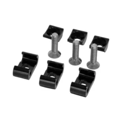 Eusoon Kabelf&uuml;hrung Am Unterrohr, Alu, Set, F&uuml;r Zwei Kabel 4 Mm &amp; 5 Mm, Auf &Ouml;se, Sack &agrave; 3 Stk. Inkl. M5x20 Senkkopfschraube