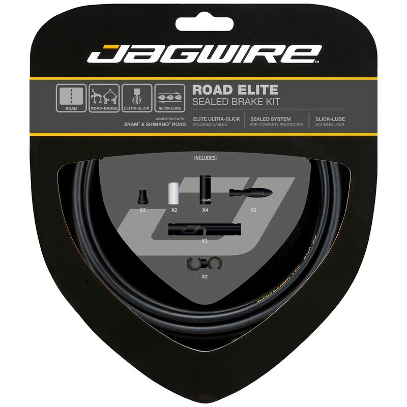 Jagwire Bremskabel/Hülle, BREAKE ELITE Sealed ROAD 5mm Set STS-EL Elite Polished CSX STEALTH Black SCK050 1 Jagwire Bremskabel/Hülle, BREAKE ELITE Sealed ROAD 5mm Set STS-EL Elite Polished CSX STEALTH Black SCK050