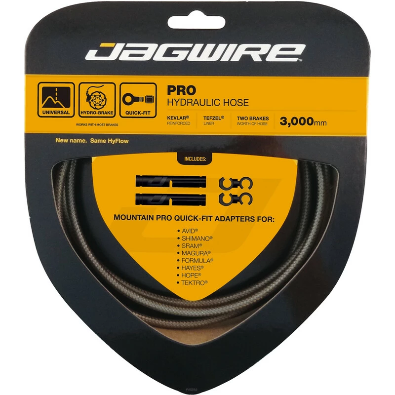 Jagwire Bremsschlauch, PRO HYDRAULIC 5mm 3m Kevlar Reinforced Carbon-silber HBK412 1 Jagwire Bremsschlauch, PRO HYDRAULIC 5mm 3m Kevlar Reinforced Carbon-silber HBK412