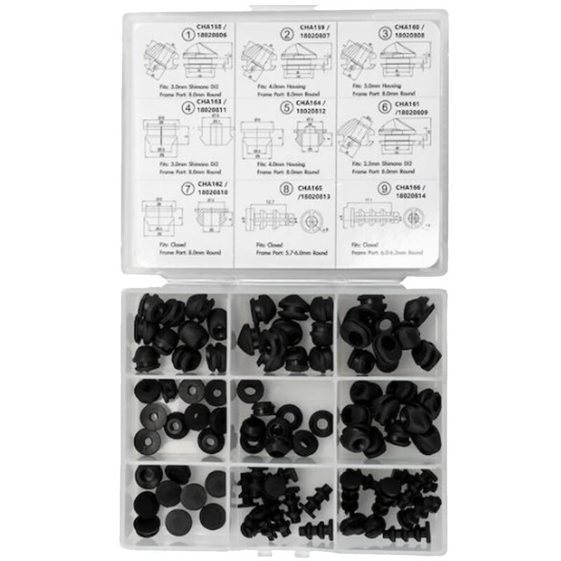 Jagwire Ersatzteil, FRAME PLUG Combo SET Frame Plug For Housing, Di2 And Closed Type CHA810 2 Jagwire Ersatzteil, FRAME PLUG Combo SET Frame Plug For Housing, Di2 And Closed Type CHA810 – Bild 2