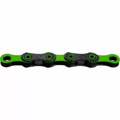 KMC Kette, X12 DLC, Black/green, 126 Glieder