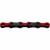 KMC Kette, X12 DLC, Black/red, 126 Glieder