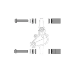 POST SPACER 20S TIT25 CPS BOLTS SRAM