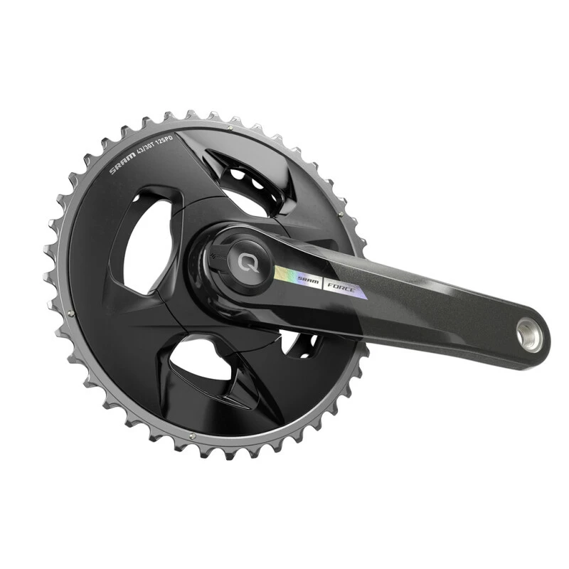 Quarq Power Meter Crankset Spindle Force AXS Wide 2x DUB Black/iridescent 165mm/43/30t 2 Quarq Power Meter Crankset Spindle Force AXS Wide 2x DUB Black/iridescent 165mm/43/30t – Bild 2