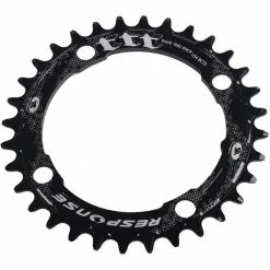 Response Kettenblatt, BCD104 T30 Alu 7075 CNC 10/11/12 Speed - Thick Thin Thick Black