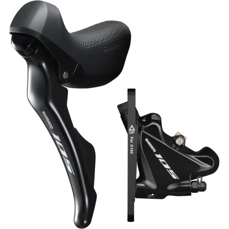 Shimano 105 20 DISC Brake Set VR 1000mm, 140mm/160mm Rotor, R-7020DLF4SC100A, FLAT MOUNT Mit BR-R7070 Schwarz 3 Shimano 105 20 DISC Brake Set VR 1000mm, 140mm/160mm Rotor, R-7020DLF4SC100A, FLAT MOUNT Mit BR-R7070 Schwarz – Bild 3