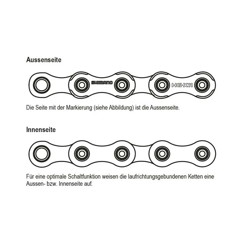 Shimano Kette CN-HG95 10-Gang 116 Glieder Im Karton à 20 Stück 3 Shimano Kette CN-HG95 10-Gang 116 Glieder Im Karton à 20 Stück – Bild 3