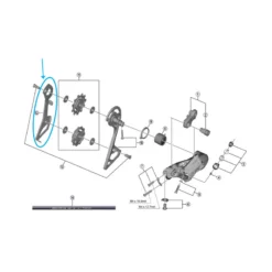 Shimano Leitblech RD-R8000 SS Innen