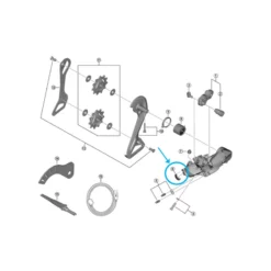 Shimano RD-R8150 Ladebuchse Abdeckung