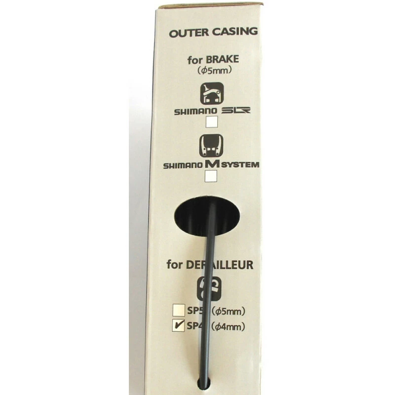 Shimano SP41 Schaltaussenhülle 4mm Schwarz, Y-600 98580, Karton à 50m 3 Shimano SP41 Schaltaussenhülle 4mm Schwarz, Y-600 98580, Karton à 50m – Bild 3