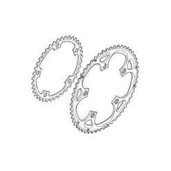 Shimano Ultegra 13/SL 09 Kettenblatt 39 Zähne, Y-1JN 39000 FC-6601/6700 Grau