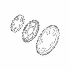 Shimano Ultegra 13 Triple Kettenblatt 39 Zähne, Y-1LK 98040 FC 6703-G Grau