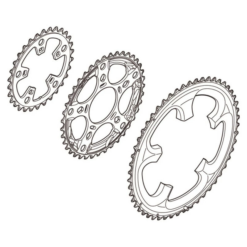 Shimano Ultegra 13 Triple Kettenblatt 52 Zähne, Y-1LK 98050 FC 6703-G Grau 1 Shimano Ultegra 13 Triple Kettenblatt 52 Zähne, Y-1LK 98050 FC 6703-G Grau