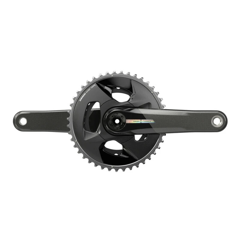 Sram Crankset Force ETap AXS Wide 2x DUB Black/iridescent 177.5mm/43/30t 1 Sram Crankset Force ETap AXS Wide 2x DUB Black/iridescent 177.5mm/43/30t