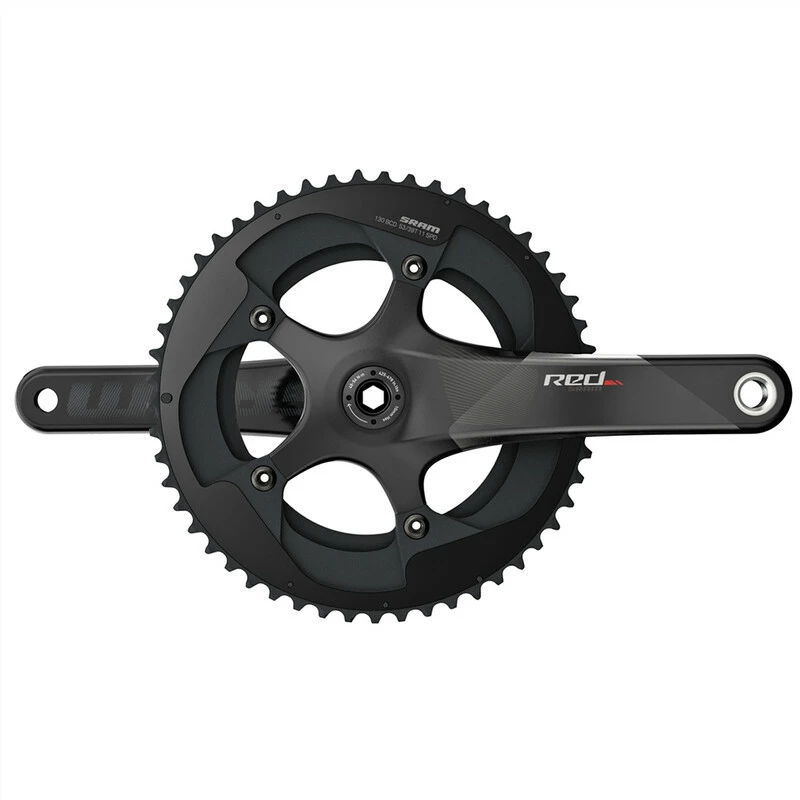 Sram Crankset Red 22 / Red ETap BB386 Natural Carbon 170mm/53/39t 1 Sram Crankset Red 22 / Red ETap BB386 Natural Carbon 170mm/53/39t