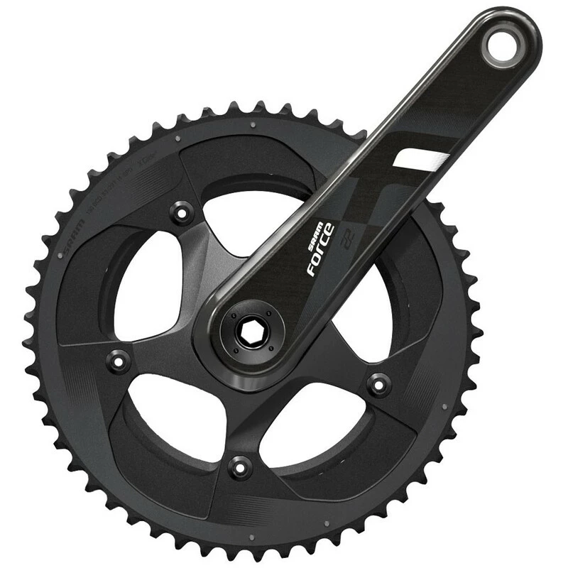 SRAM Force22 19 Compact Kurbel 170mm 34/50, 11-fach, BB386, 110BCD, Schwarz, OHNE LAGER, OEM 1 SRAM Force22 19 Compact Kurbel 170mm 34/50, 11-fach, BB386, 110BCD, Schwarz, OHNE LAGER, OEM
