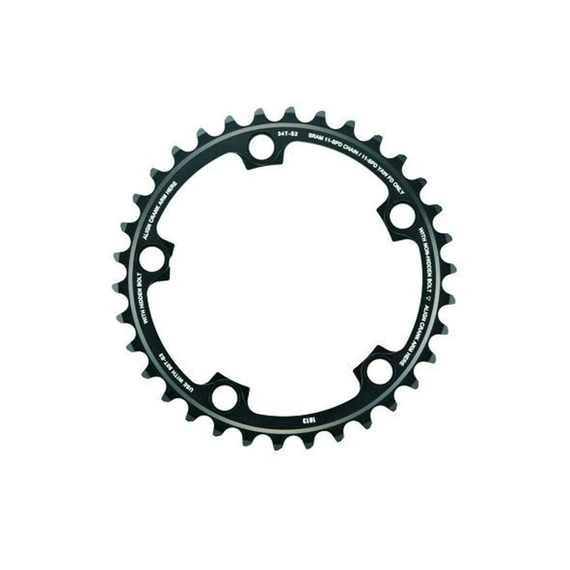 SRAM Kettenblatt X-Glide 34 Zähne YAW, 110BCD, 11-fach S2, 3mm, Blast Black 1 SRAM Kettenblatt X-Glide 34 Zähne YAW, 110BCD, 11-fach S2, 3mm, Blast Black