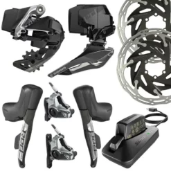SRAM Red ETap AXS Gruppe 2x12 Fach Kit FM 6-Loch Disc
