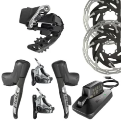 SRAM Red ETap AXS Gruppe Disc FM, 1x12 Fach, Flat Mount, 2-piece