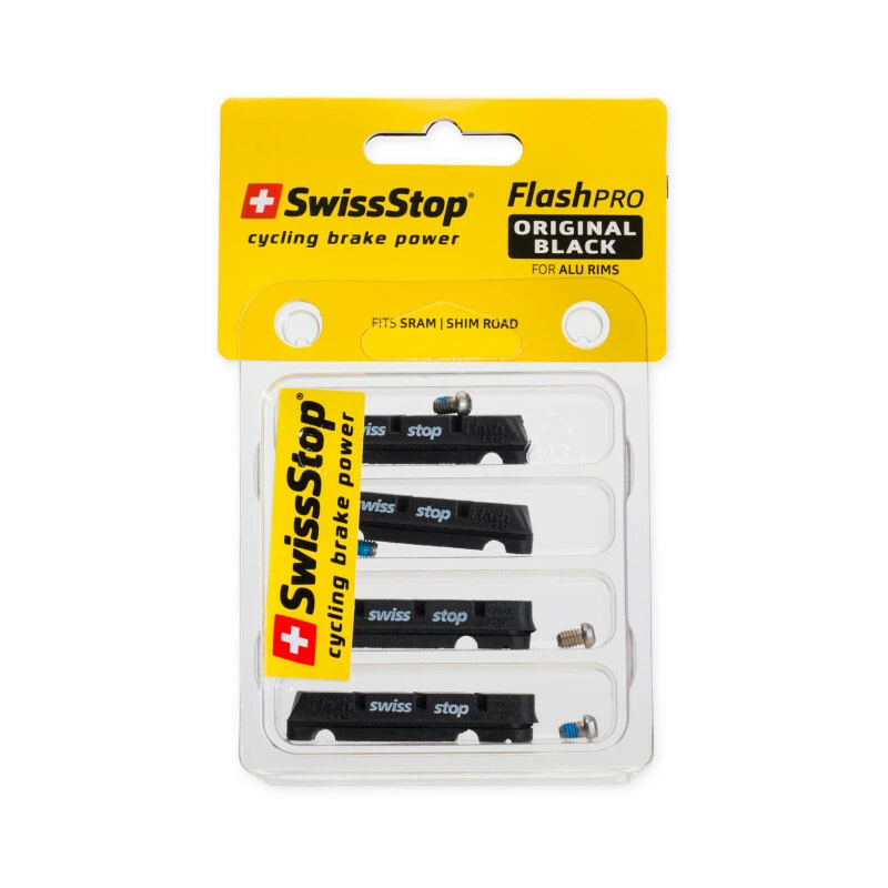 SwissStop FlashPro Shimano/SRAM Road Alu, Pack à 2 Paar, Original Black 2 SwissStop FlashPro Shimano/SRAM Road Alu, Pack à 2 Paar, Original Black – Bild 2