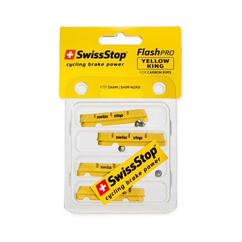 SwissStop FlashPro Shimano/SRAM Road Carbon, Pack à 2 Paar, Yellow King 2 SwissStop FlashPro Shimano/SRAM Road Carbon, Pack à 2 Paar, Yellow King – Bild 2