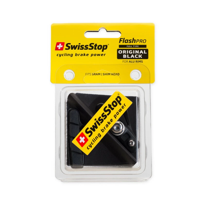 SwissStop Full FlashPro Shimano/SRAM Road Alu, 1 Paar, Original Black 2 SwissStop Full FlashPro Shimano/SRAM Road Alu, 1 Paar, Original Black – Bild 2
