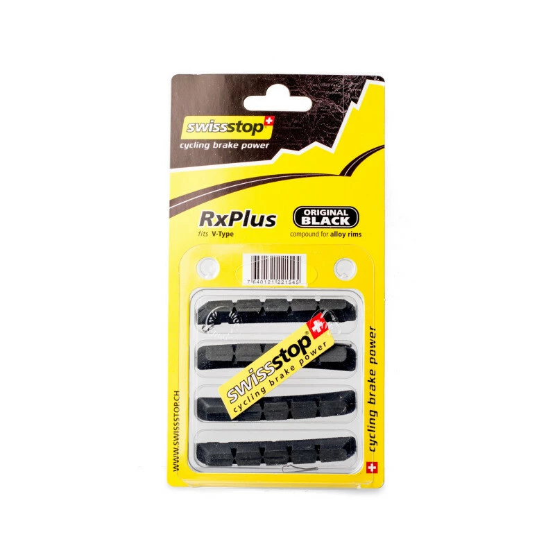 SwissStop RxPlus V-Type Alu, Pack à 2 Paar, Original Black 2 SwissStop RxPlus V-Type Alu, Pack à 2 Paar, Original Black – Bild 2