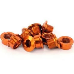 TRUVATIV CHAINRING BOLT KIT 4X3 ALUM/SS ORANGE
